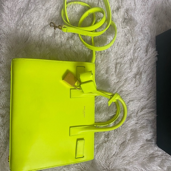Lime Green Ysl Purse For Women Size